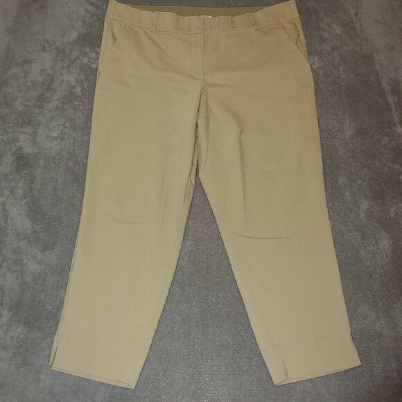 Lane Bryant Women’s 18 Plus Tan Khaki Pants The Modernist Collection Beautiful - Picture 1 of 5